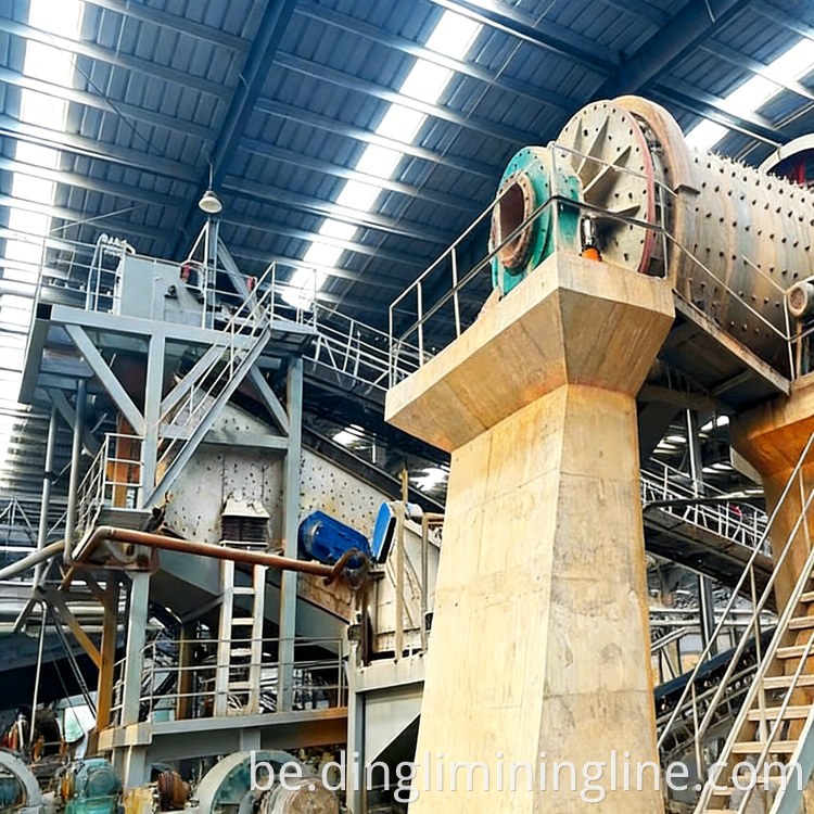 Demolition waste recycling line